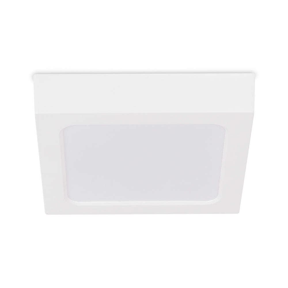 Spot LED 12W pătrat aplicat, ramă plastic IP44