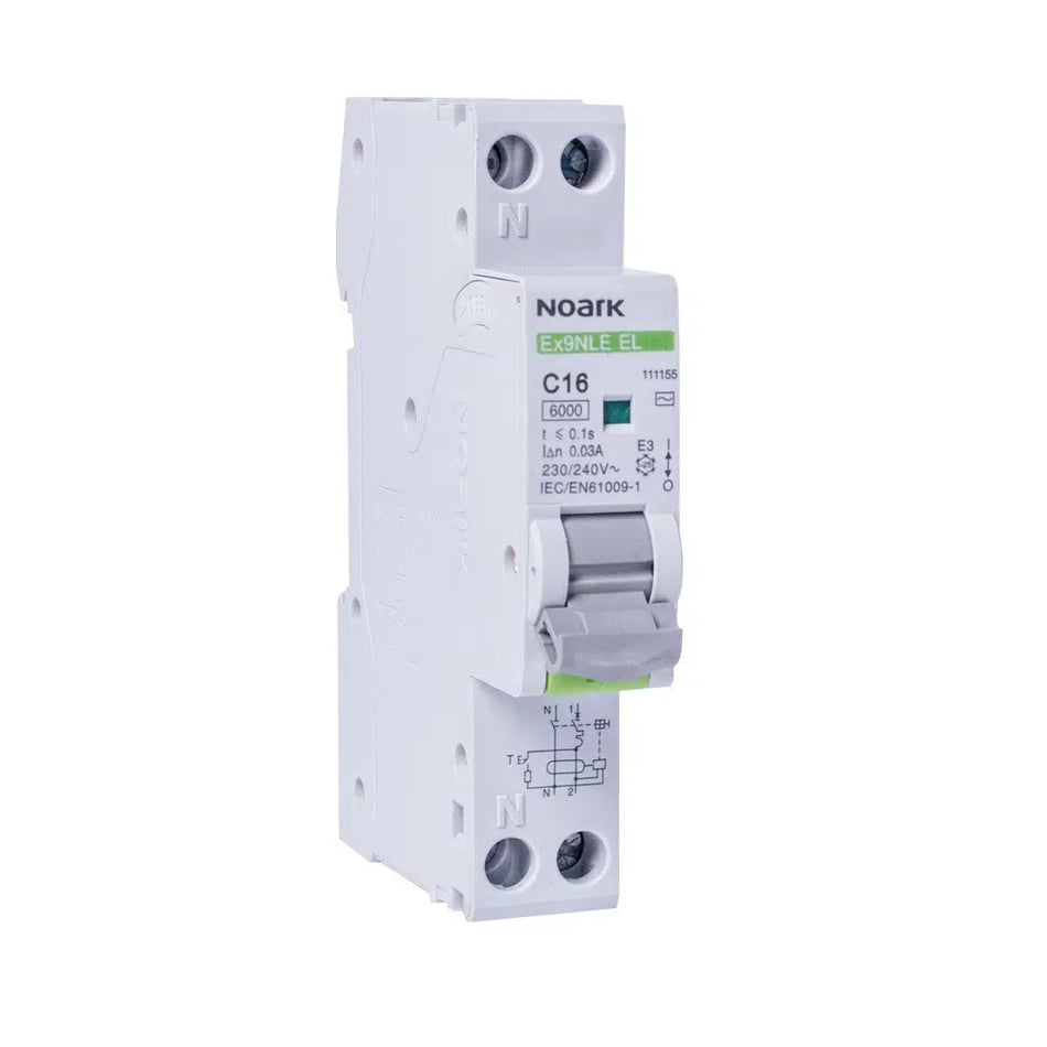 Diferențial RCBO Ex9NLE EL 1PN C25 30mA EU, Noark 111157