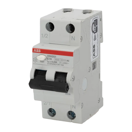 Diferențial RCBO 10A 1P+N C 6kA 30mA, ABB DSH201 C10 AC30