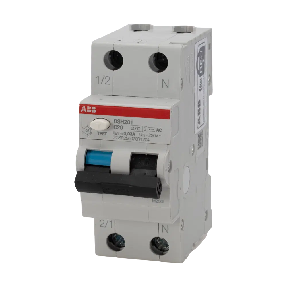 Diferențial RCBO 20A 1P+N C 6kA 30mA, ABB DSH201 C20 AC30