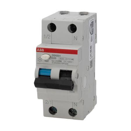 Diferențial RCBO 20A 1P+N C 6kA 30mA, ABB DSH201 C20 AC30