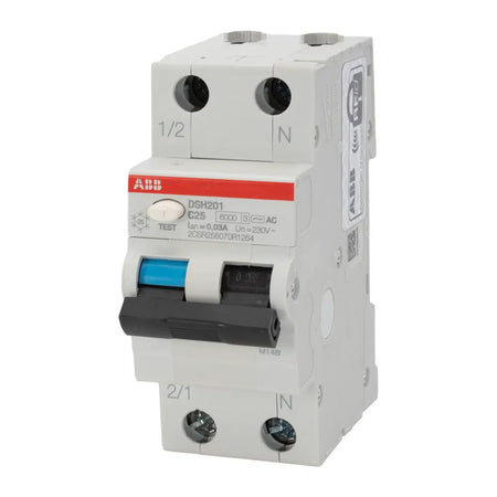 Diferențial RCBO 25A 1P+N C 6kA 30mA, ABB DSH201 C25 AC30