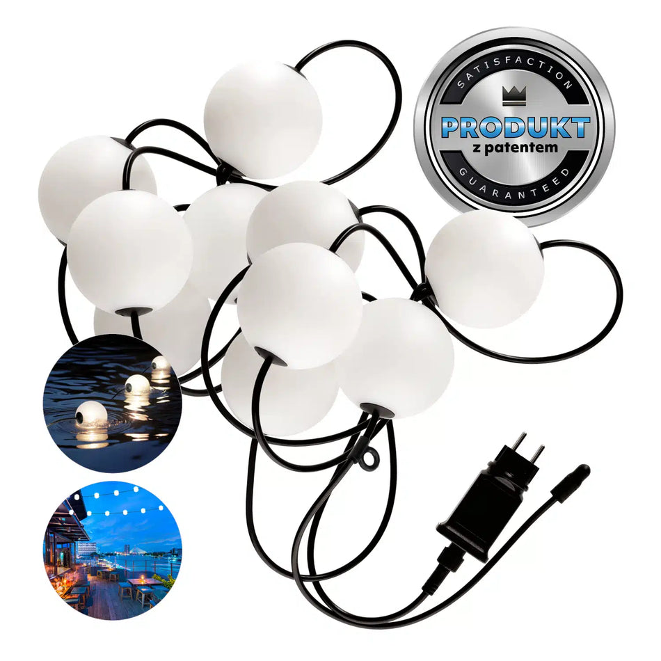 Ghirlandă LED 10x0.8W 2500K VENEZIA, Kobi