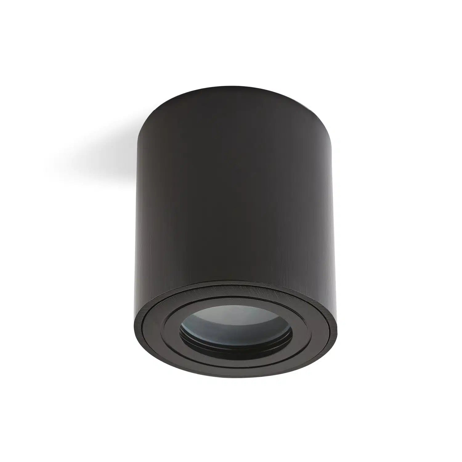 Reflector aplicat fix GU10 negru AQUARIUS ROUND, Kobi
