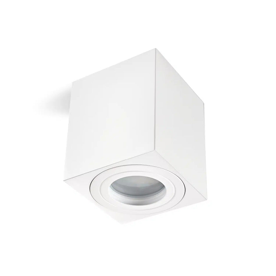Reflector aplicat fix GU10 alb AQUARIUS SQUARE, Kobi