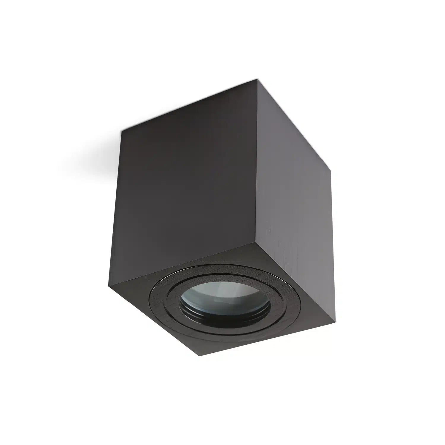 Reflector aplicat fix GU10 negru AQUARIUS SQUARE, Kobi