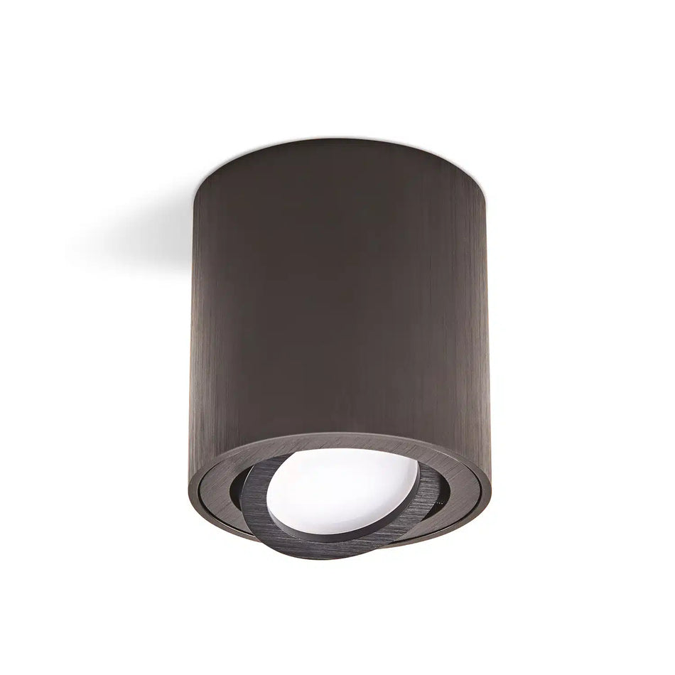 Spot aplicat reglabil GU10 negru OH36, Kobi