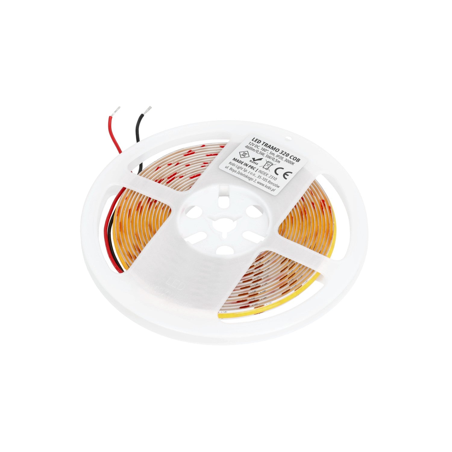 Bandă LED 5m 0.5W/m 3000K IP20 TRAMO, Kobi