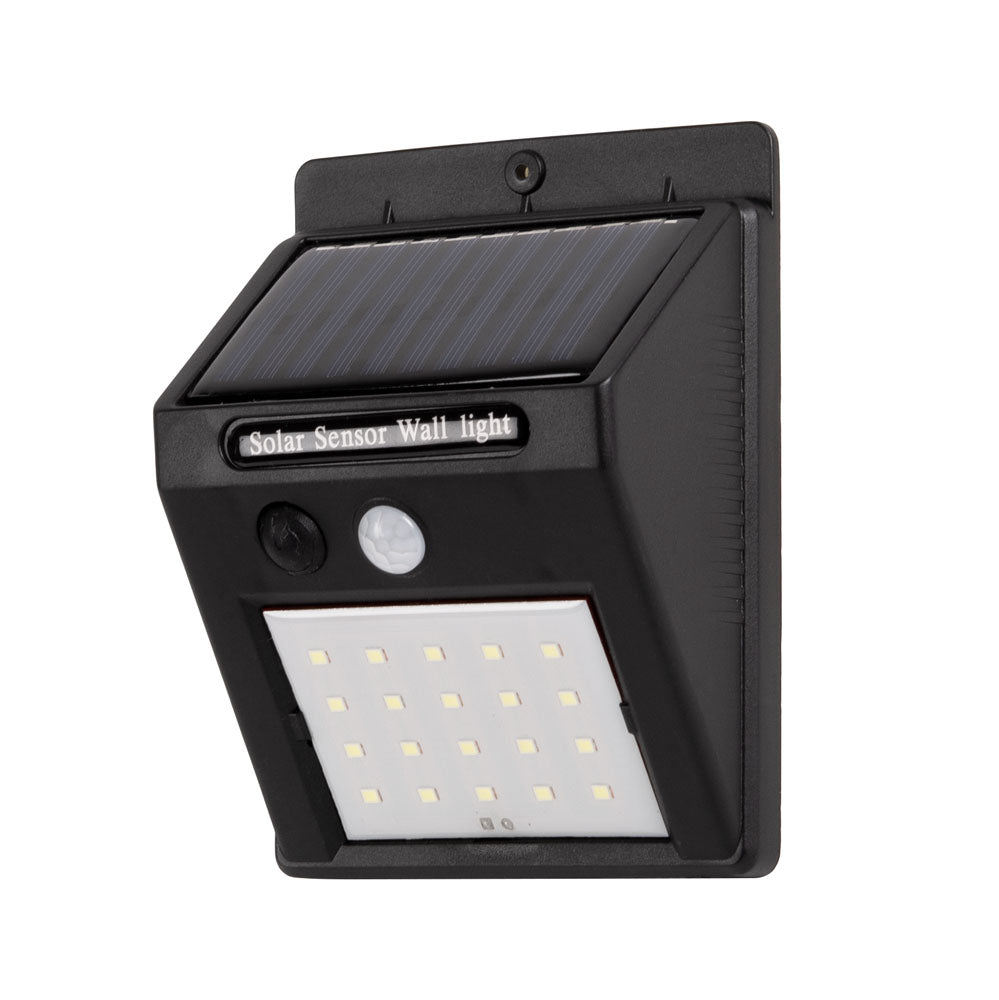 Aplică LED solară cu senzor 0.35W 6400K IP54, Homelight