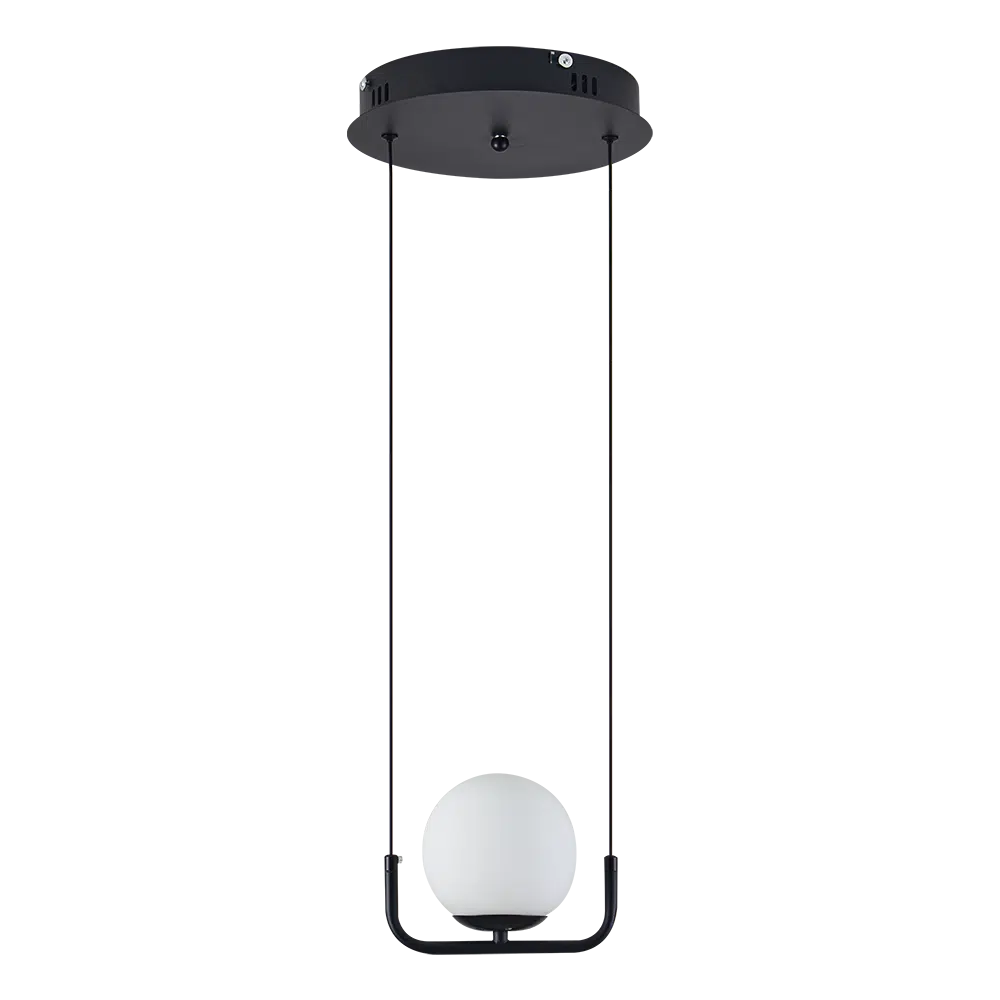 Pendul 1xE27 IP20 negru Glace, Erste