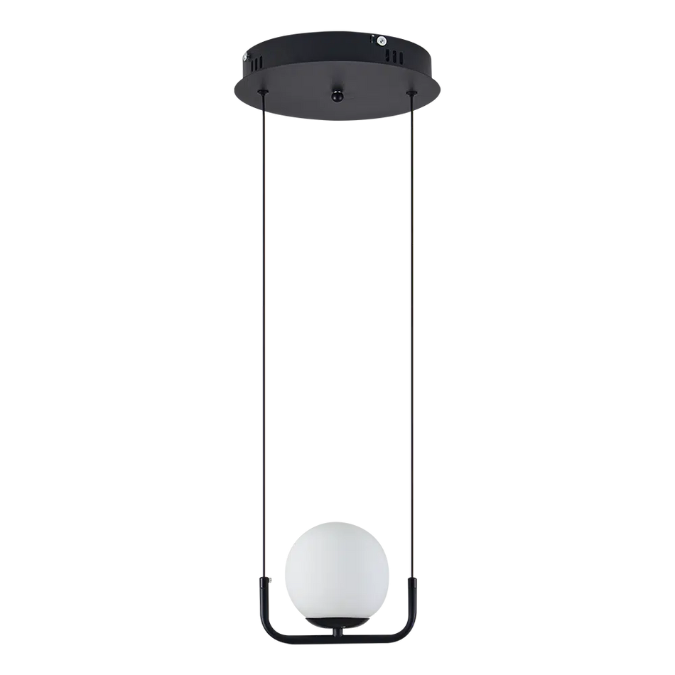Pendul 1xE27 IP20 negru Glace, Erste