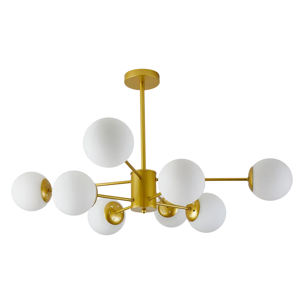 Pendul 8xE27 IP20 auriu Lace, Erste