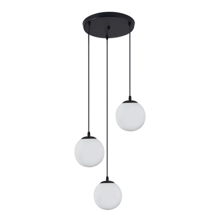 Pendul 3xE27 IP20 negru Glint, Erste
