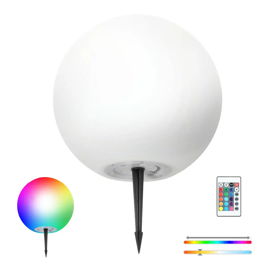 Glob grădină LED 40cm 5W 3000K-RGB, Kobi