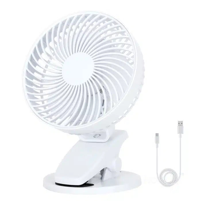 Ventilator de birou alb VIENTO CLIP, Kobi