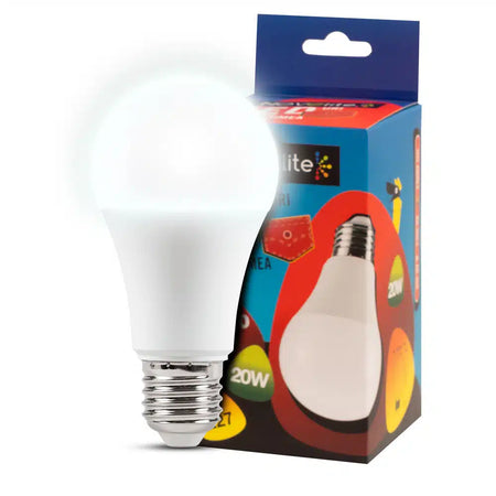 Bec LED 20W A60 E27 6400K (lumină rece), Novelite