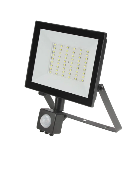 Proiector LED cu senzor 50W 6500K IP65 V4, Novelite
