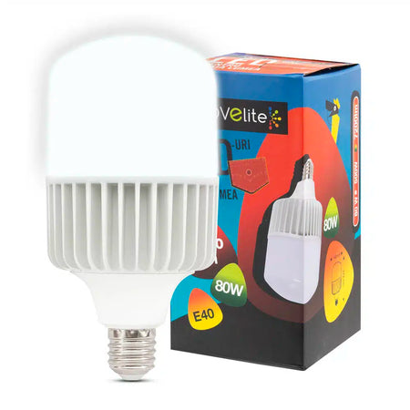 Bec LED 80W E40 6400K (lumină rece), Novelite