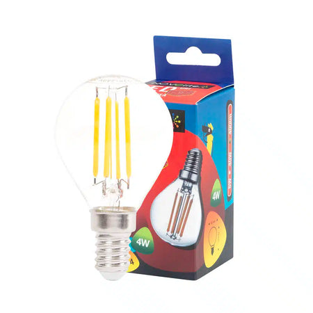 Bec filament LED 4W E14 2700K (lumină caldă), Novelite