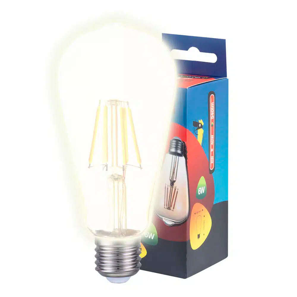 Bec filament LED 6W E27 2200K auriu, Novelite