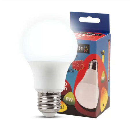 Bec LED 9W A60 E27 6400K (lumină rece), Novelite