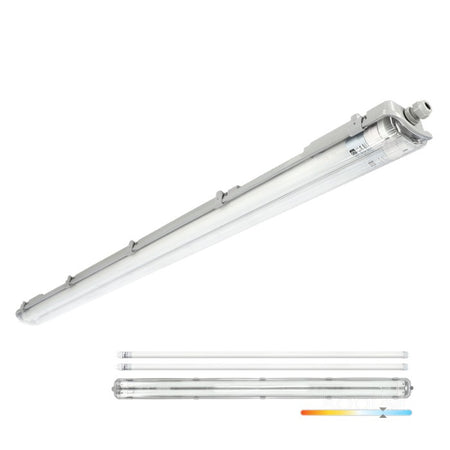 Corp iluminat IP65 2x120 cu tuburi LED T8 18W 6500K HERMETIC G2, Kobi