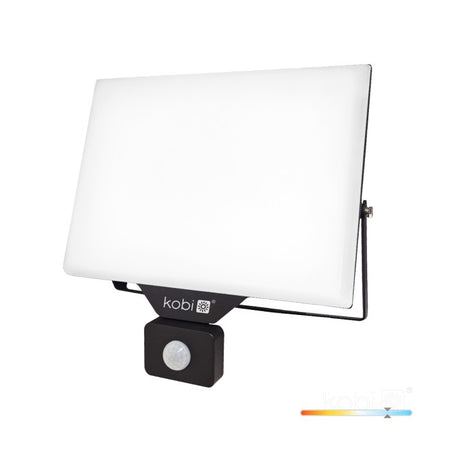 Proiector LED 100W 6000K cu senzor DELYO MHNC, Kobi
