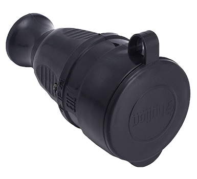 Cuplă cauciuc IP44 negru, Bylion