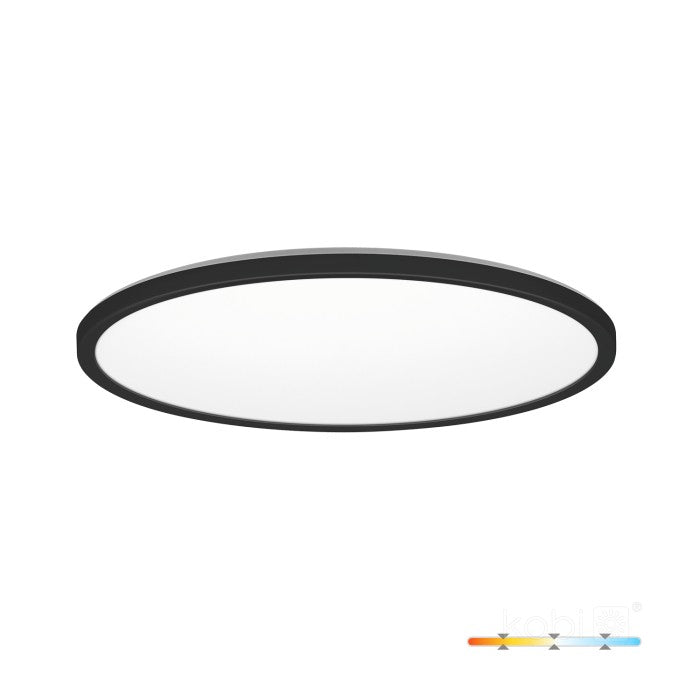 Plafonieră LED 24W 3CCT IP54 negru NIVERA CIRCLE, Kobi