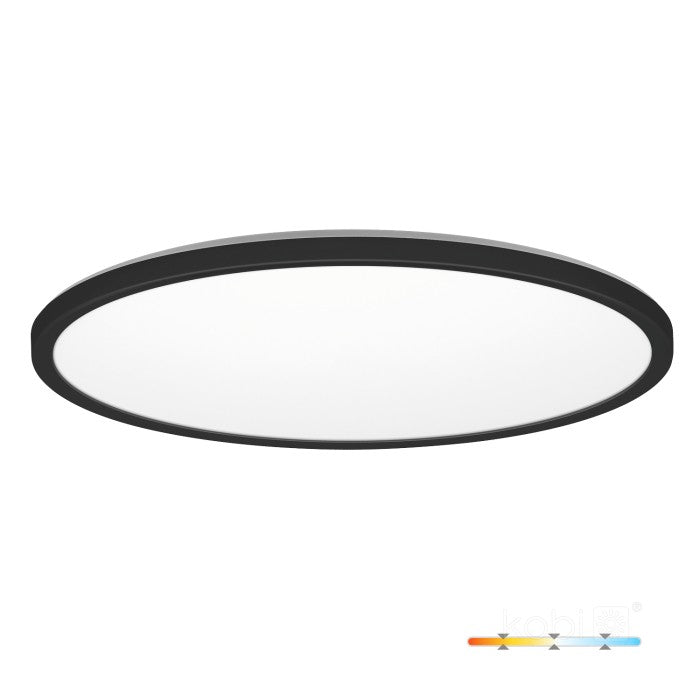Plafonieră LED 32W 3CCT IP54 negru NIVERA CIRCLE, Kobi