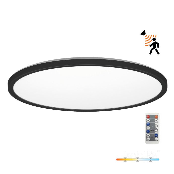 Plafonieră LED 32W 3CCT LX IP54 negru NIVERA CIRCLE, Kobi