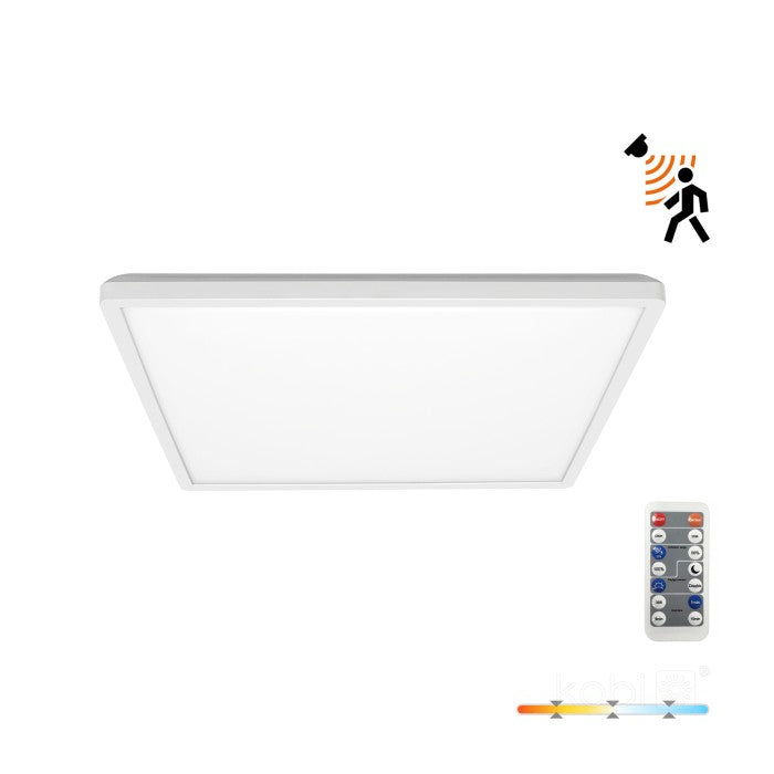 Plafonieră LED pătrată 24W 3CCT LX IP54 alb NIVERA SQUARE, Kobi