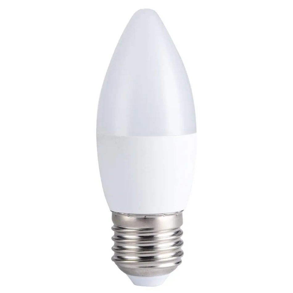 Bec LED, lumânare, putere: 5W, E27, 6400K (lumină rece)