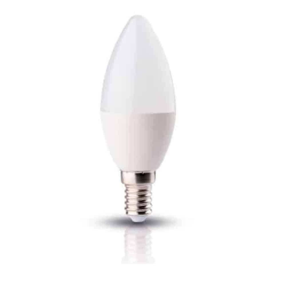 Bec LED, lumânare, putere: 5W, E14, 3000K (lumină caldă)