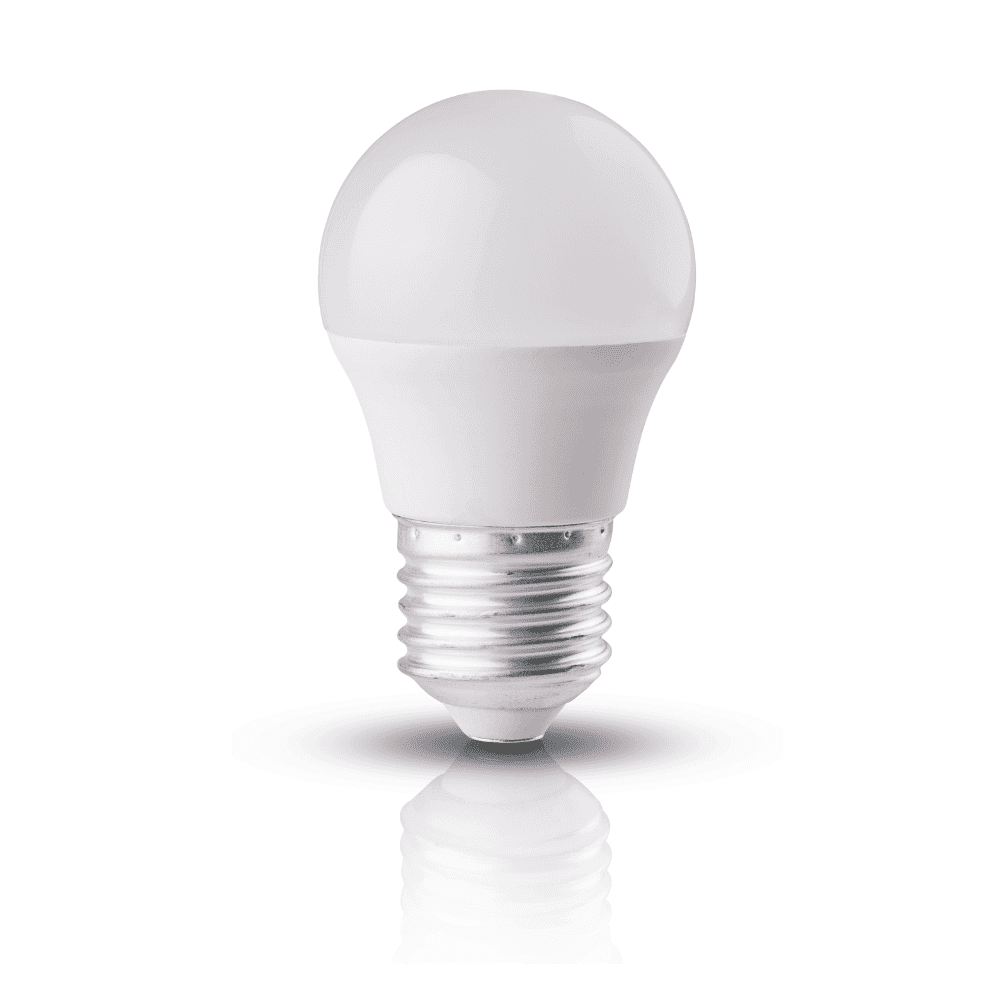 Bec LED, sferic, putere: 5W, E27, 6400K (lumină rece)