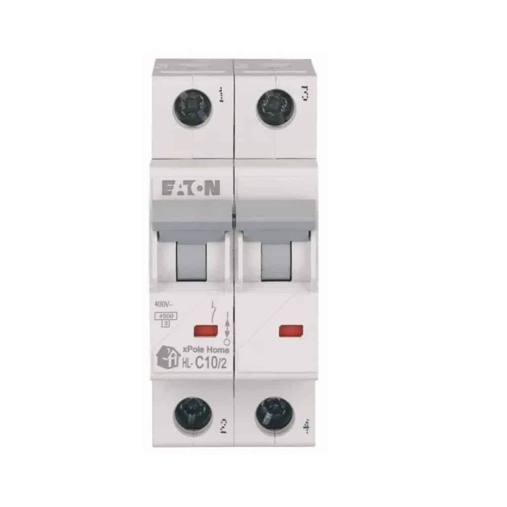 Siguranță automată 10A 2P C 4.5kA, Eaton HL-C10/2