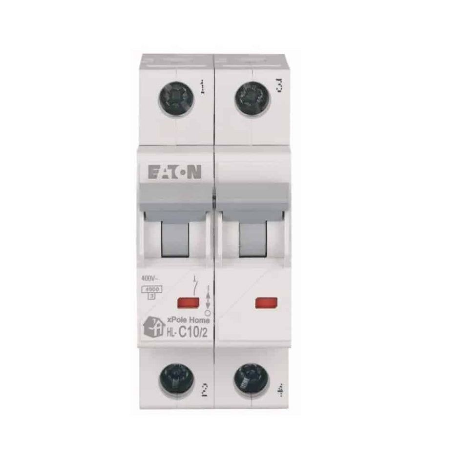 Siguranță automată 10A 2P C 4.5kA, Eaton HL-C10/2