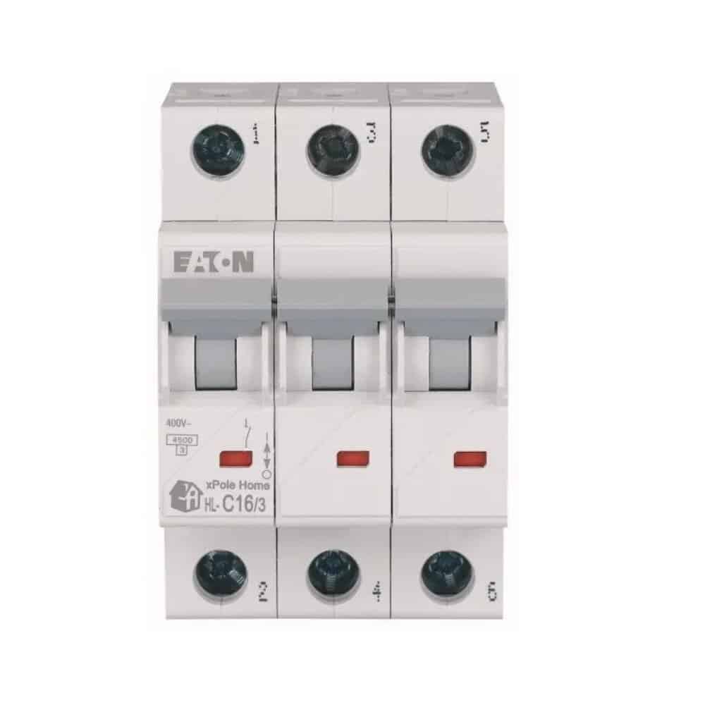 Siguranță automată 16A 3P C 4.5kA, Eaton HL-C16/3