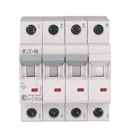 Siguranță automată 16A 3PN C 4.5kA, Eaton HL-C16/3N