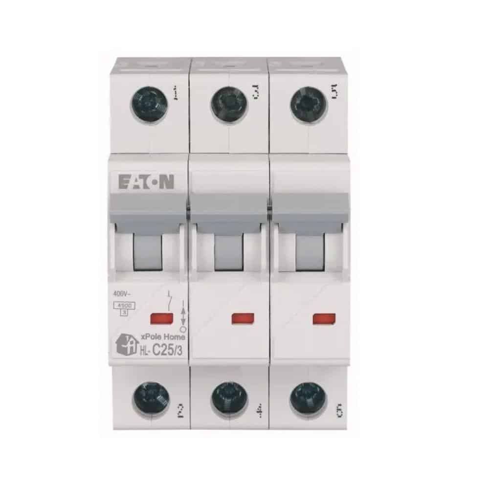 Siguranță automată 25A 3P C 4.5kA, Eaton HL-C25/3