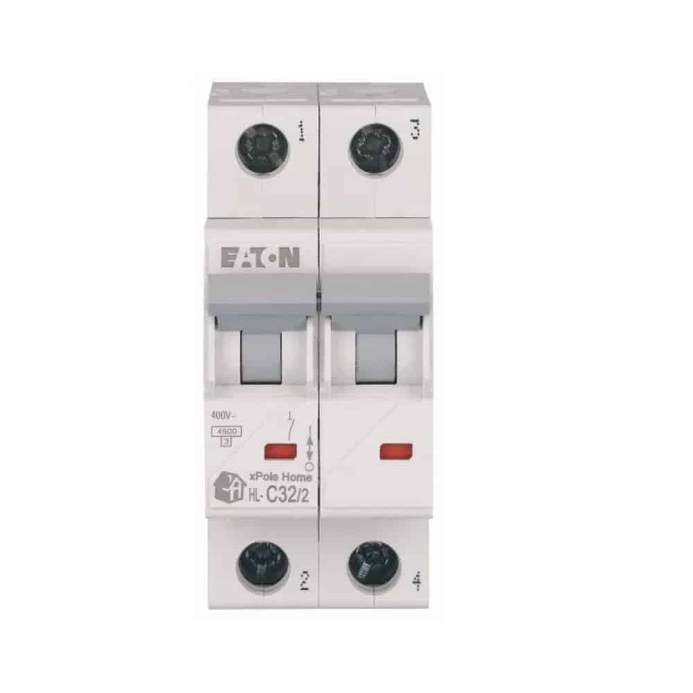 Siguranță automată 32A 2P C 4.5kA, Eaton HL-C32/2