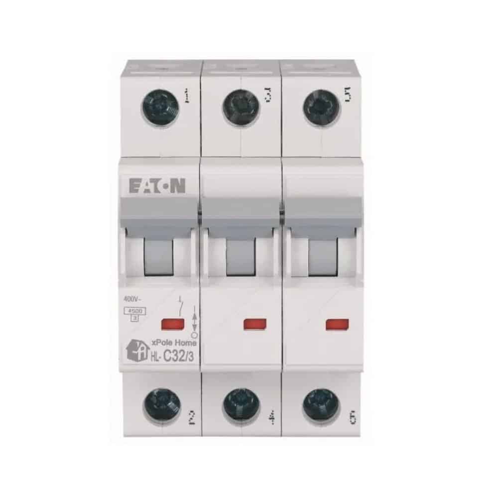 Siguranță automată 32A 3P C 4.5kA, Eaton HL-C32/3