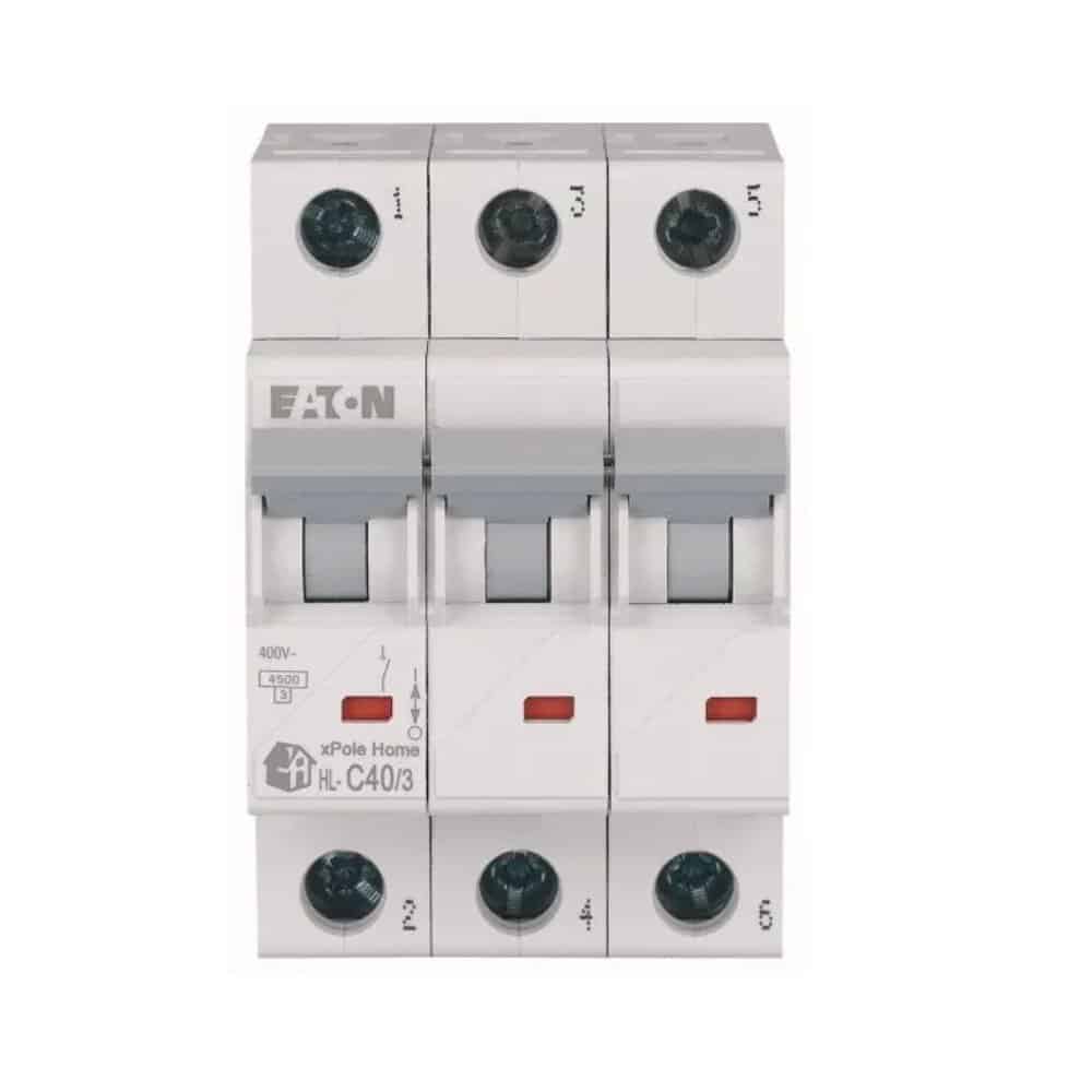 Siguranță automată 40A 3P C 4.5kA, Eaton HL-C40/3