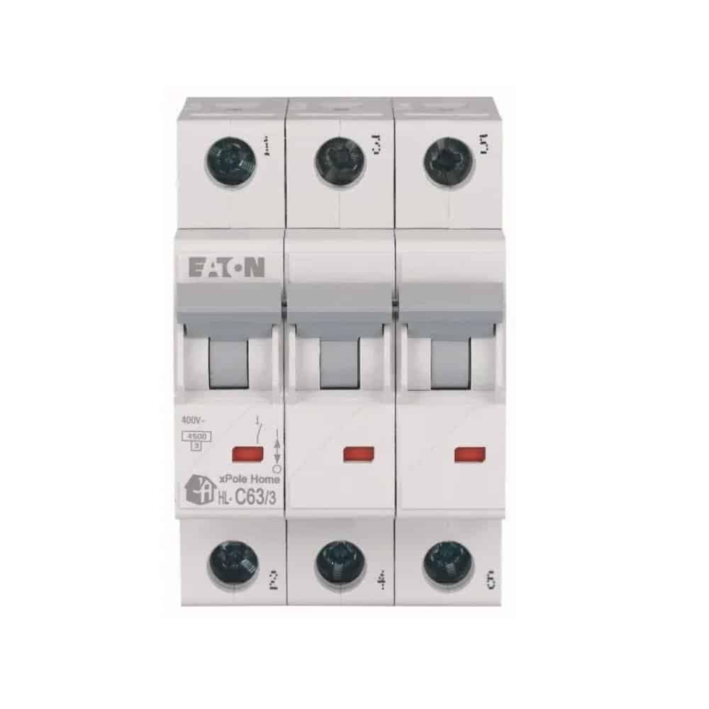 Siguranță automată 63A 3P C 4.5kA, Eaton HL-C63/3