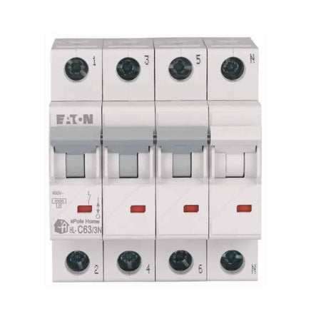 Siguranță automată 63A 3PN C 4.5kA, Eaton HL-C63/3N