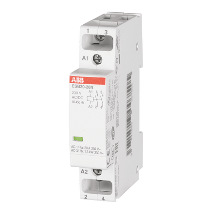Contactor modular 20A 2ND 230V, Abb ESB20-20N