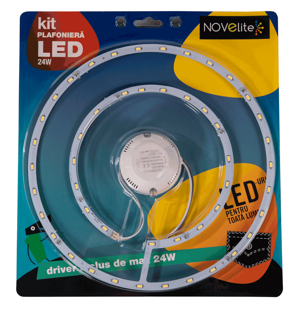 Kit LED plafonieră 24W 2160LM 2700K