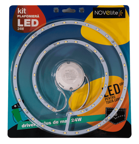 Kit LED plafonieră 24W 2160LM 2700K