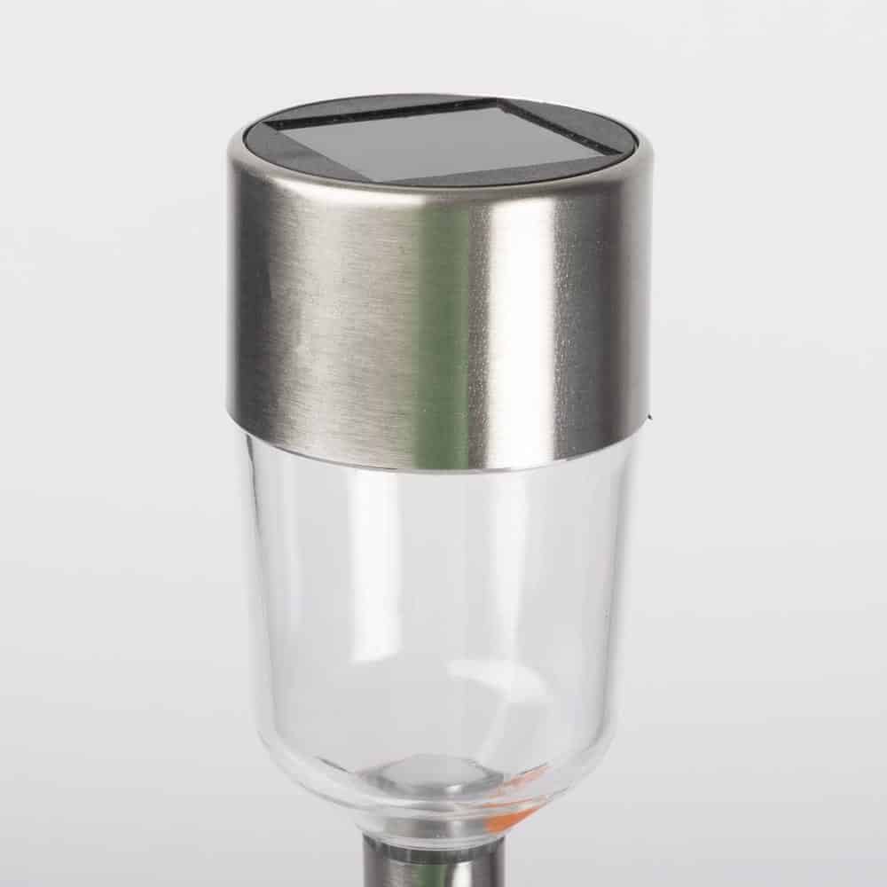 Lampă solară LED BLOW crom SET48