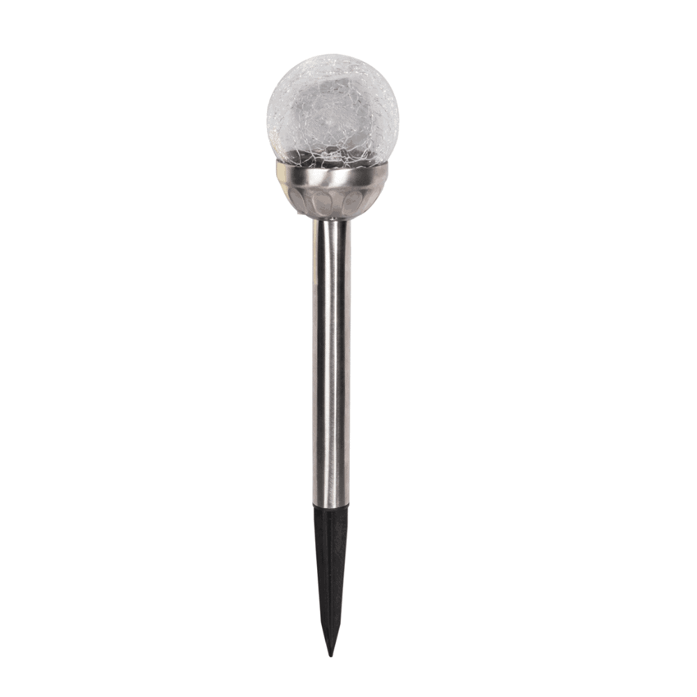 Lampă solară LED BALL crom SET16
